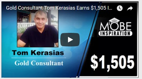 Gold Consultant Tom Kerasias Earns $1,505 In Commissions !